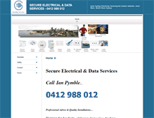 Tablet Screenshot of electricianeasternsuburbs.com.au